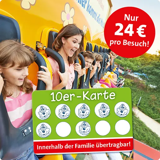 Ravensburger Spieleland_Besuch planen_Tickets_Übertragbare 10er-Karte